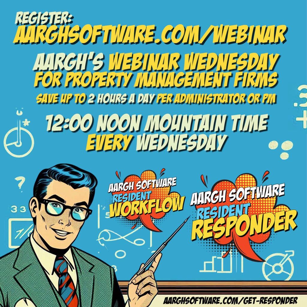 Webinar Wednesday Aargh Software Property Management Software for Property Administrators